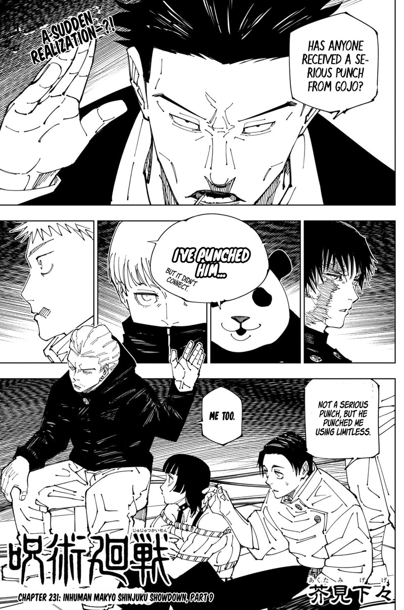 Jujutsu Kaisen Chapter 231 image 01